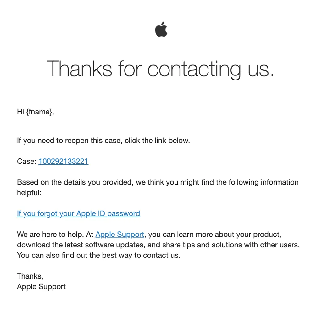Brand impersonation phishing example