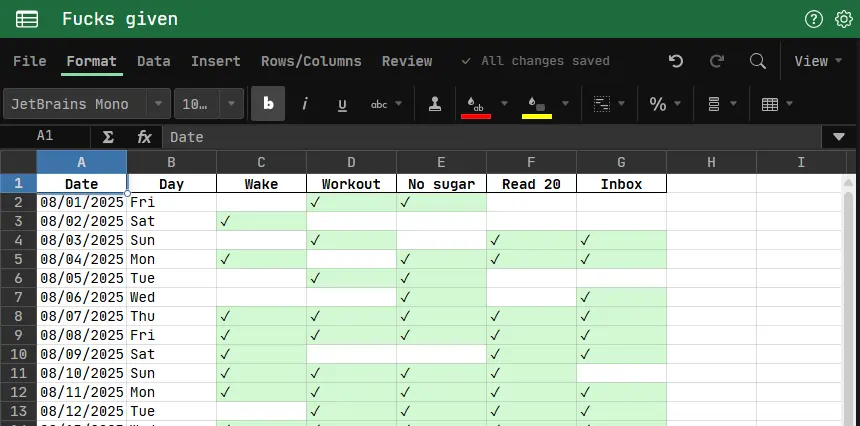 Spreadsheet